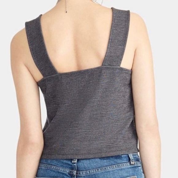 NWT Rachel Rachel Roy Cropped indigo denim tank Size Medium - Picture 8 of 8